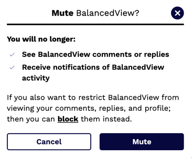 mute. confirm